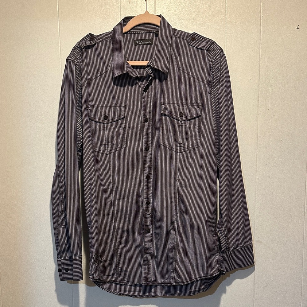 7 Diamonds men’s shirt size L Y2K